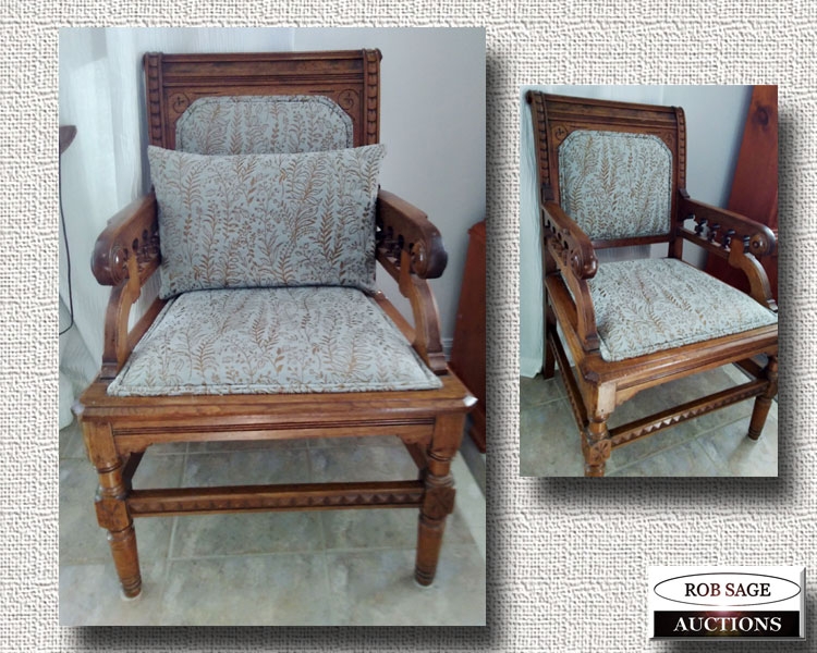 Victorian Oak Armchair