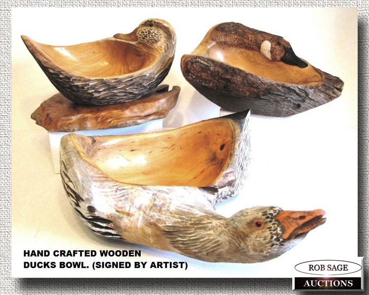 Wooden Duck Bowls