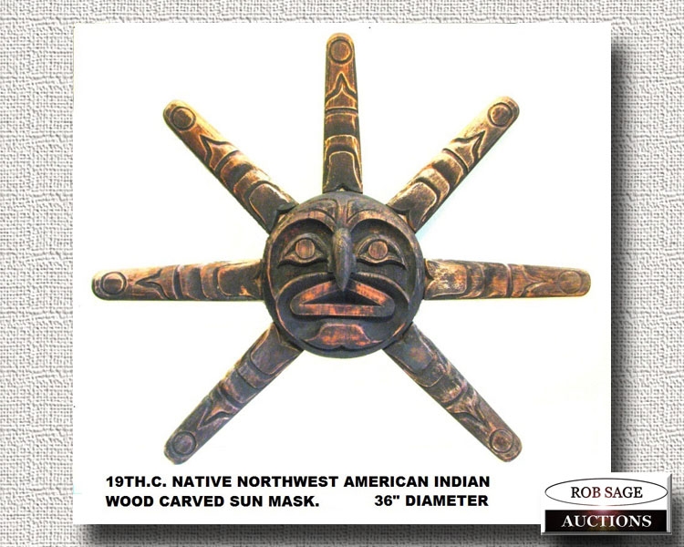 Native Carved Sunmask