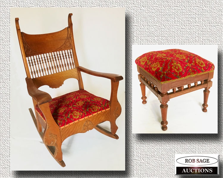 Rocking Chair & Foot Stool