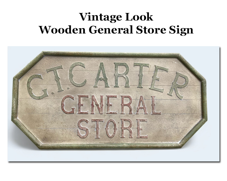 General Store Wooden Sign