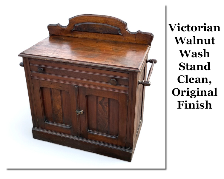 Victorian Walnut Washstand