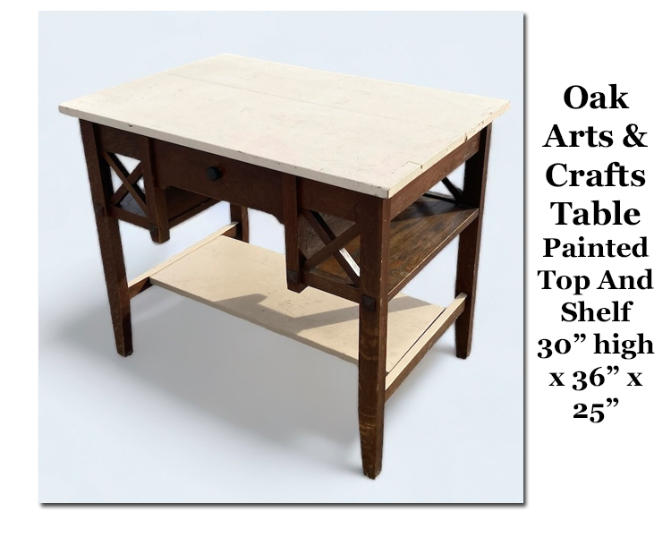 Small Oak Library Table
