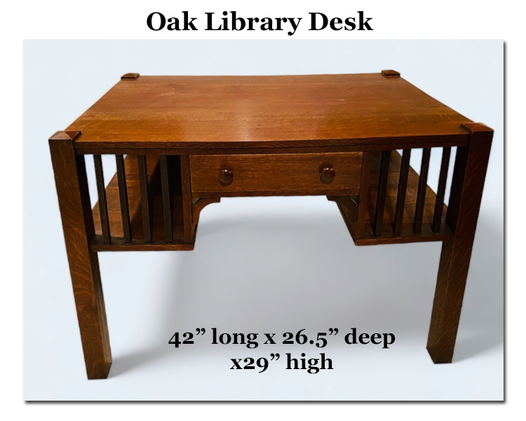 Oak Library Desk