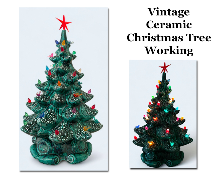 18" Ceramic Christmas Tree 1978