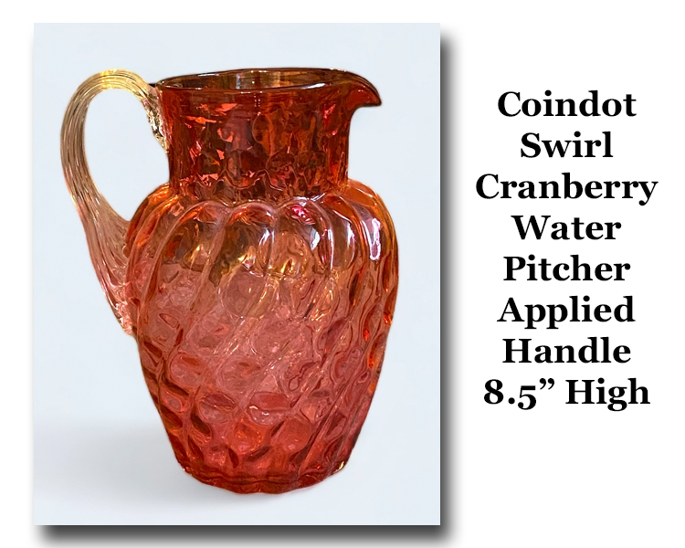 Cranberry Water Pitcher