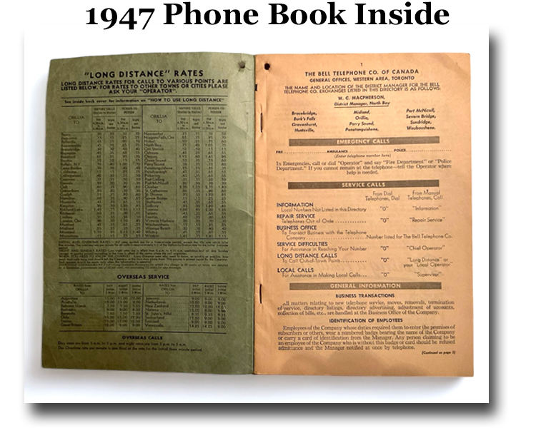 Phone Book Inside Cover