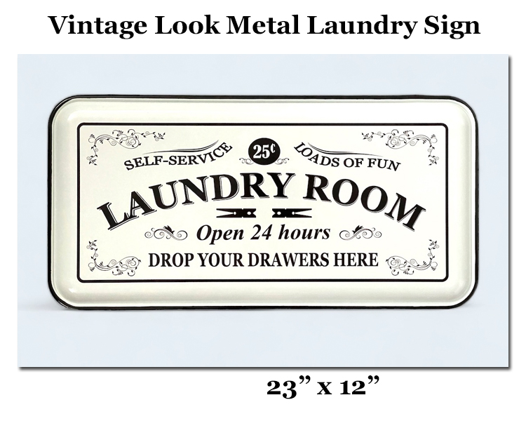 Metal Laundry Sign