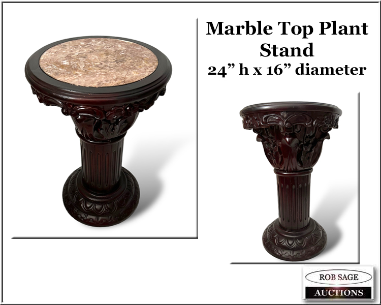 #71 Marble Top Planter