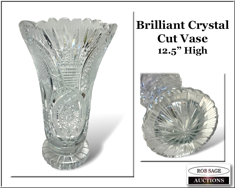 #62 Heavy Crystal Vase