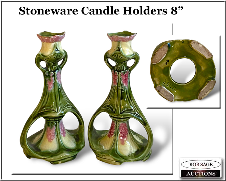 #200 Stoneware Candle Holders