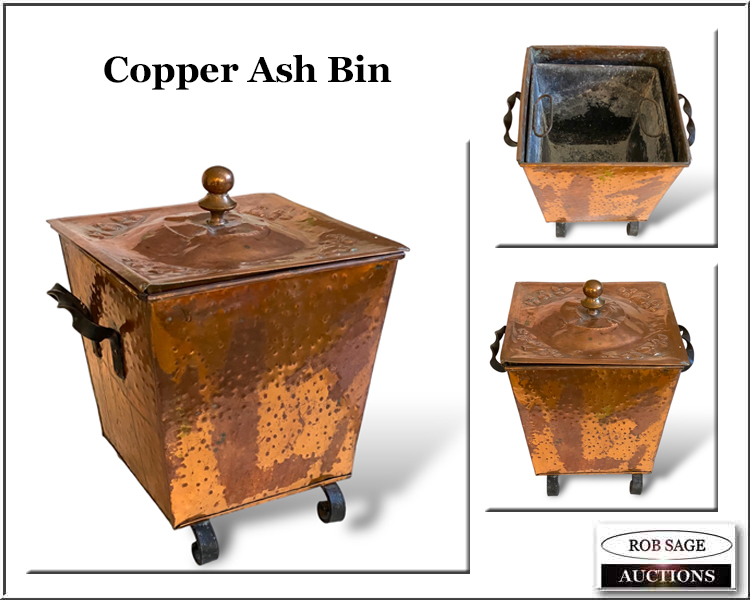 #201 Copper Ash Bin