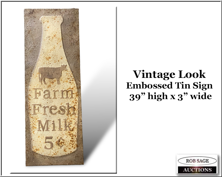 #102 Vintage Look Tin Sign