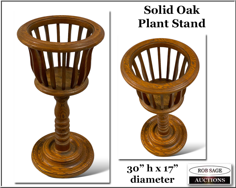 #37 Oak Plant Stand