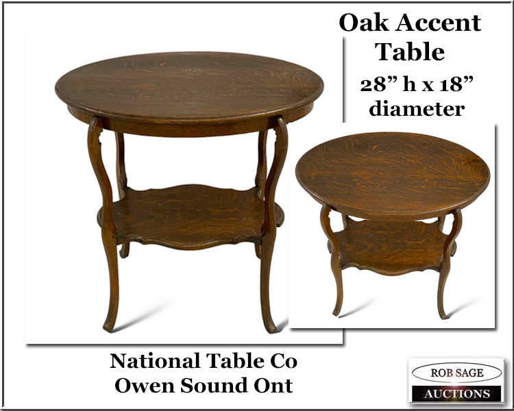 #38 Oak Parlor Table
