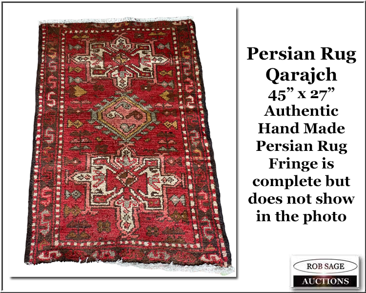 #6 Persian Rug 45" x 27"