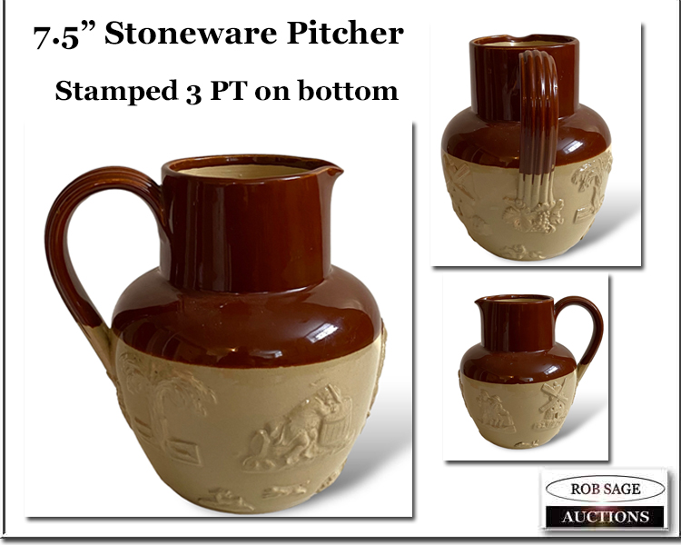 #46 Stoneware Pitcher