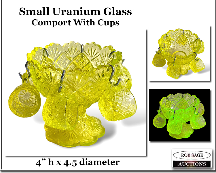 #49 Uranium Glass Comport