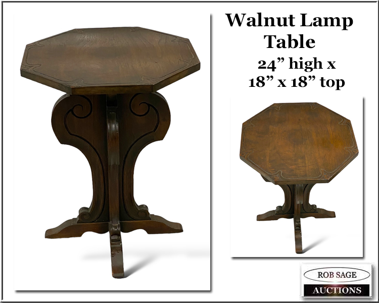 #54 Walnut Lamp Table
