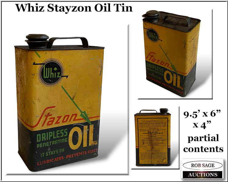 #139 Whiz Oil Tin