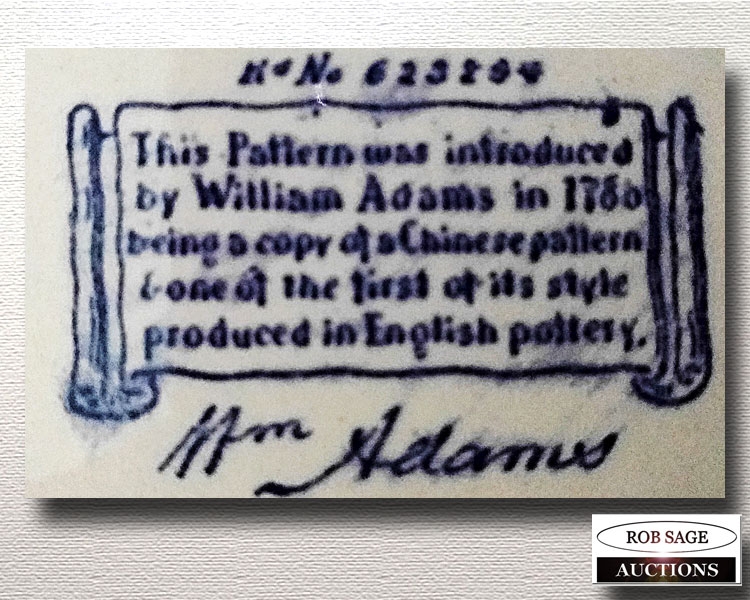 Adams back stamp