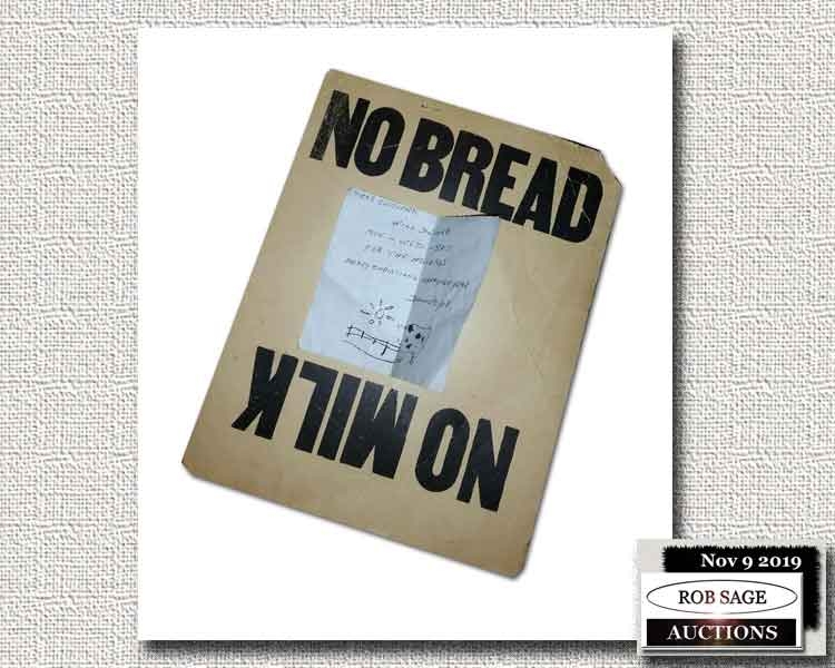 Milk/Bread Sign